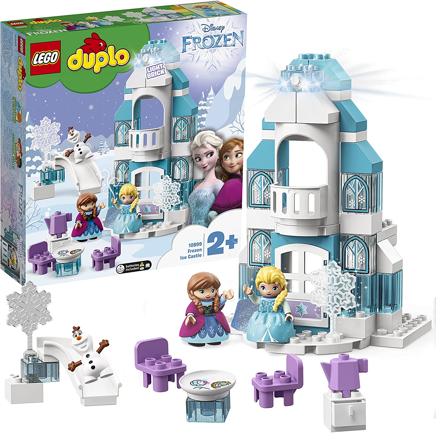 レゴ LEGO 永遠の定番モデル デュプロ アナと雪の女王 光る 10899 爆売り エルサのアイスキャッスル