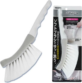 月間優良ショップ受賞店 【SNSで話題】アズマ アズマジック 浴室用ソフトブラシ 洗剤の泡立て 浴室 浴室床 タイル 傷つけない ホームクリーニング プロ推奨 風呂掃除 浴室ブラシ 掃除用ブラシ クリーニングブラシ BT763