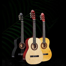 樽型クラシックギター 初心者用アコースティックギター 心地よい感触 より良い安定した音質 光沢仕上げ クラシックギター 初心者 ギター アコースティックギター 36インチ