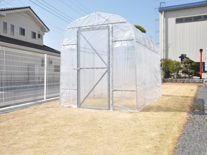 楽天市場】自宅の庭でビニールハウス！間口1.9m 奥行3m 高さ2.15m 路地 