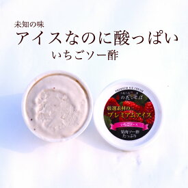 いちごアイス1個　いちご酢 職人が1つ1つ手作り別途送料国産苺/越後姫/いちご/フルーツビネガー/甘酸っぱいアイス/新潟県産/ストロベリー/ご褒美/贅沢/厳選素材/農園直送＊苺アイス酢