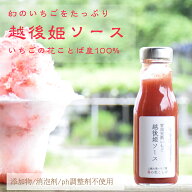 かき氷シロップ　いちごミルクのもと　越後姫ソース　いちごソース　いちごシロップ 安心安全定植後化学…