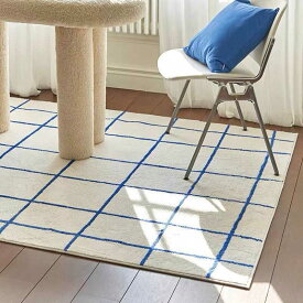 あつさを増す 韓国風 カーペット 簡単な こうし 応接間 ベッドルーム カーペット へや 毛むくじゃら ミニマリズム不規則チェック柄 ラグラグマット　 バスマット　キッチン 収納　キッチン