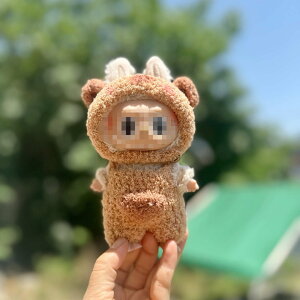 y17ނ̃fUCzTHE MONSTERS Exciting Macaron LABUBU Labubu Labubuʂݐl`ߑ uup ʂݕ Zbgblabubu POPMART 17cmΉ nhCh 킢Aj}X^CiE