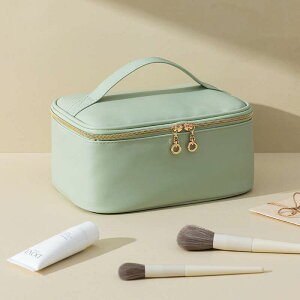 【4色展開】大容量 化粧ポーチ 高コスパ 旅行用 キャリーケース収納可 メイクボックス 持ち運び便利 防水素材 化粧品収納バッグ おしゃれ プレゼントにも