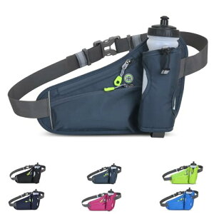 ランニングポーチ ウエストポーチ 軽量 防水 夜間反射材 大容量 マラソン ジョギング ウォーキング スマホ対応 通気性 オールシーズン