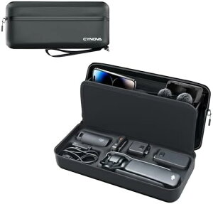 耐衝撃 ポータブル キャリーバッグ DJI OSMO Pocket 3用 防水 高密度ナイロン 多機能収納 軽量 通勤・旅行に最適 シンプル オシャレ 送料無料