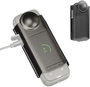 Insta360 X4用 レンズカバー 一体型スクリーンプロテクター プラスチック製 防塵・防傷 サーモグリップカバー対応 バッテリー残量確認機能付き 軽量 多機能 通勤・旅行に最適