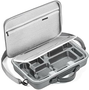 Insta360 X4対応大容量収納バッグ 防水PU素材 耐衝撃 キャリーケース アクセサリー収納 ポータブル旅行ケース 持ち運び可能