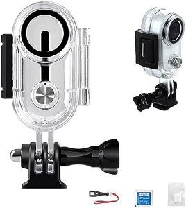 Insta360 Go 3/GO 3S用防水ケース 防水深さ60M 水中ダイビング対応 耐圧防塵 シュノーケリング ラフティング ビジネスシーンにも最適