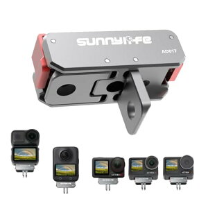 DJI OSMO NANO/Osmo Action5 Pro }OlbgA_v^[ Osmo 360/Osmo Action4/3/2JΉ C}Eg ܂肽ݎ 1/4lW jo[T2܃C^[tF[X 2-in-1A_v^[ Or}Eg A_v^