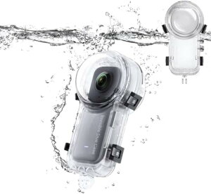 Insta360 X4 パノラマカメラ防水ケース 水中撮影 50M防水 透明性 オプティカルレンズ 防塵 耐圧 多機能 ウォータースポーツ 通勤 ビジネス プレゼント