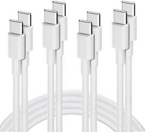 �y2025�ŐV�^�zUSB Type-C�P�[�u��4�{�Z�b�g 1M×4 60W PD�}���[�d ���ϋv�i�C�����҂ݑΉ� iPhone15 Galaxy Pixel Android�e��Ή�