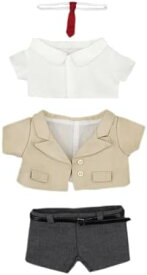 20cmぬいぐるみ用 カレッジスタイル制服セット 綿人形着せ替え アクセサリ 通学 プレゼント 学園風 大人用 シンプル