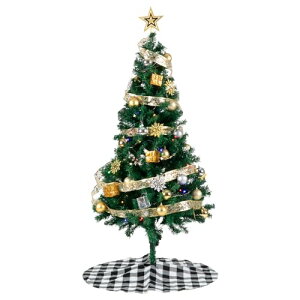 �N���X�}�X�c���[ 120cm PVC�� ���b�h×�S�[���h �I�[�i�����g11��t�� LED�C���~�l�[�V����8�p�^�[���ؑ� �d�r�� �ȒP�g�� ������� �k���� �ƒ�p �X�ܗp �C���e���A ��������