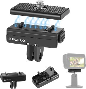 �A�N�V�����J�����p ���C�N�C�b�N�����[�X�x�[�X �A���~�j�E������ �}�O�l�b�g�Ή� Insta360 Ace X4 Air X4 Ace Pro DJI OSMO Action 4 GoPro HERO12 Black �Ή� ��������