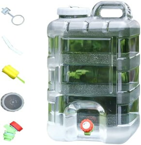 ポータブルウォーターコンテナ 蛇口式大容量水タンク 5-28L バケツ アウトドア キャンプ 通勤 防災用 水汲み