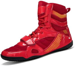 【送料無料】通気性軽量 ボクシングシューズ メンズレディース用 レスリングシューズ 高品質 ジムトレーニング 室内対応 滑り止め 足首ガード 幅広 多機能
