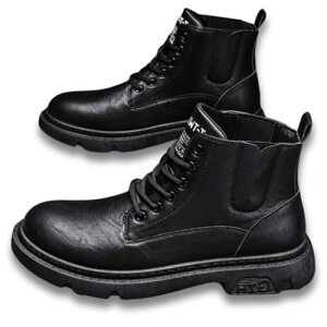 レトロ風 メンズ サイドゴア ブーツ 防滑性 軽量 大人用 通勤 アウトドア おしゃれ