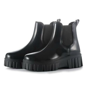 厚底レインブーツ レディース サイドゴア 防水 軽量 撥水 通勤 通学 オシャレ 晴雨兼用 プレゼント