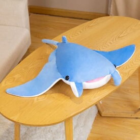 抱き枕 エイぬいぐるみ 大きい 丸っこい 海の生き物 可愛い エイクッション ふわふわ 贈り物 出産祝い 縫い包み キャラクタ