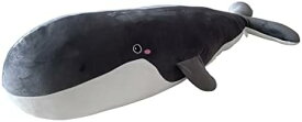 クジラ抱き枕 大きいサイズ 柔らかい クッション 腹ばい枕 洗える ブルー 動物ぬいぐるみ プレゼント 子ども用 おもちゃ 部屋飾り 店舗用