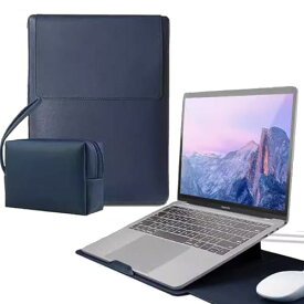 ノートパソコン用スリーブ Macbook Air/Pro 13/14インチケース 軽量撥水 スタンド機能付き 耐衝撃ノートPCカバー 通学通勤向け 収納ポーチ付