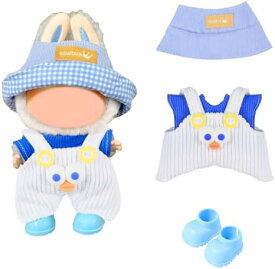 15cm/17cm 対応 ぬいぐるみ服 かわいい ドール服 着せ替え コスチューム ジャンプスーツ DIY アクセサリー 人形スーツ 写真小道 ドール世