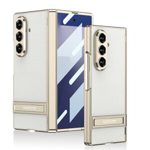 Galaxy Z Fold7�p�X�}�z�P�[�X �q���W�ی� �X�^���h�t�� �㎿���U�[ ���b�L�o���p�[ �M�����N�V�[Z fold7 SC-56F/SCG34 �h���y�� �T�|�[�g�X�^���h �y�ʑ��@�\ ��e�� �����₷�� �ʋ΁E���s�ɍœK