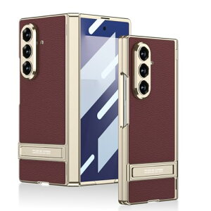 Galaxy Z Fold7�p�X�}�z�P�[�X �q���W�ی� �X�^���h�t�� �㎿���U�[ ���b�L�o���p�[ �M�����N�V�[Z fold7 SC-56F/SCG34 �h���y�� �T�|�[�g�X�^���h �y�ʑ��@�\ ��e�� �����₷�� �ʋ΁E���s�ɍœK