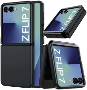 Galaxy Z Flip7 �P�[�X �ČRMIL�K�i �ϏՌ� �}�b�g �w��h�~ �y�� ���΂݂Ȃ� ���C�����X�[�d�Ή� �����Y�ی� �X�}�z�P�[�X �J�o�[ �u���b�N
