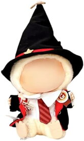 ラブブ用着せ替えセット 17cm人形服 シャツ ローブ ネクタイ 帽子 かわいい 漫画 魔法アカデミー風 コスプレ コスチューム 着せ替え ぬいぐるみ用 おしゃれ シンプル 多機能