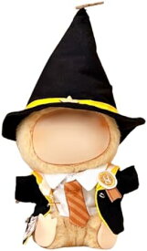 ラブブ用着せ替えセット 17cm人形服 シャツ ローブ ネクタイ 帽子 かわいい 漫画 魔法アカデミー風 コスプレ コスチューム 着せ替え ぬいぐるみ用 おしゃれ シンプル 多機能