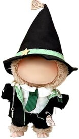 ラブブ用着せ替えセット 17cm人形服 シャツ ローブ ネクタイ 帽子 かわいい 漫画 魔法アカデミー風 コスプレ コスチューム 着せ替え ぬいぐるみ用 おしゃれ シンプル 多機能
