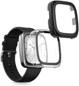 Amazfit Active 2 Square�Ή� �K���X�P�[�X 2�Z�b�g �ϏՌ� �����^ �����^�u���b�N �V���v�� �v���[���g ��������