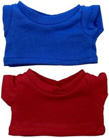 10cm・15cm・20cm対応 ぬいぐるみ用Tシャツ2枚セット おしゃれ シンプル レディース向け キッズ用 通園・おもちゃ 送料無料