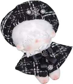 15cmぬいぐるみ用 パーカー・デニムパンツ セット ブラック キッズ レディース おしゃれ 高品質 オールシーズン 送料無料