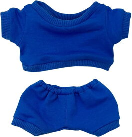 15cm用スウェットパンツセット ぬいぐるみ服 シンプルユニセックス ブルー おしゃれ 赤ちゃん服 通園 子ども用 送料無料