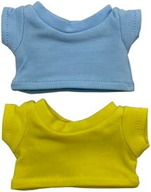 10cm・15cm・20cm対応 ぬいぐるみ用Tシャツ2枚セット おしゃれ シンプル レディース向け キッズ用 通園・おもちゃ 送料無料