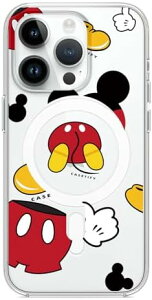 iPhone 16Pro�p �P�[�X ���� ���킢���~�b�L�[ ���C�����d�b�P�[�X Magsafe�Ή� TPU+�A�N���� 2-in-1 �ϏՌ� �f�B�Y�j�[�L�����N�^�[