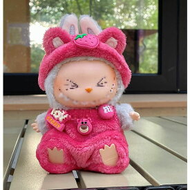 Labubu服 ラブブ服 ラブブぬいぐるみ 対応ラブーのぬいぐるみ ラブブ 服手作り デニムオーバーオール＆帽子セット手工製作 アクセサリー かわいい ドール服 Labubu 服 Labubu 服 POPMART LABUBU ラブブ 着せ替えワンピース 17cm ぬいぐるみ用 ハンドメイド 手作り