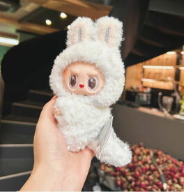 Labubu服 ラブブ服 ラブブぬいぐるみ 対応ラブーのぬいぐるみ ラブブ 服手作り デニムオーバーオール＆帽子セット手工製作 アクセサリー かわいい ドール服 Labubu 服 Labubu 服 POPMART LABUBU ラブブ 着せ替えワンピース 17cm ぬいぐるみ用 ハンドメイド 手作り