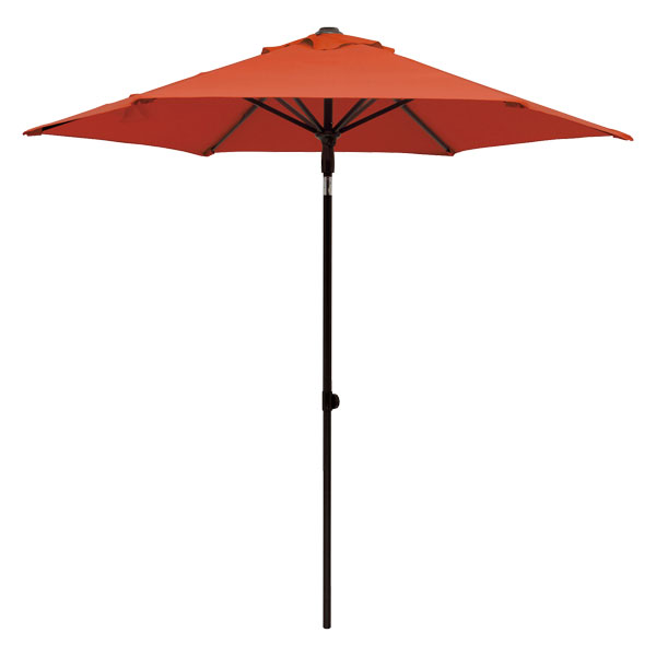 メーカー直送 プッシュアップパラソル 2 5m レッド タカショー 日除け 日よけ 遮光 庭 ガーデン テラス 傘