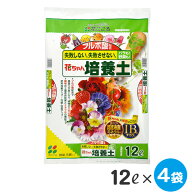 【同梱不可】[ケース販売］花ごころ フルボ酸配合 花ちゃん培養土【12L×4袋セット】重量約22kg【送料計…