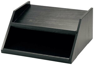 木製 カトラリーボックス用台 2段4列 黒 業務用 1621700