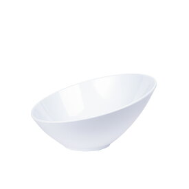 Thunder Group ボウル Lサイズ 直径23.5cm 高さ12.3cm 鉢 皿 深皿 メラミン食器 割れにくい 食洗機対応 業務用 白 ホワイト CR806W