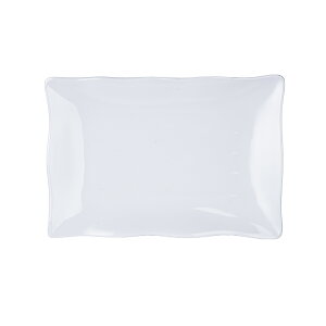 Thunder Group 渕波長角皿 34.3×23.3cm 焼き物皿 焼き魚 長方形 メラミン食器 食洗機対応 割れにくい プラスチック 業務用 全2色