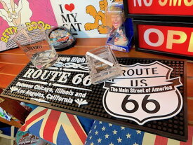 アメリカン雑貨 ROUTE66 グッズ BAR MAT バーマット WIDE コースター ルート66 パブ バーグッズ 店舗 ガレージ 車内 ディスプレイ カーアクセサリー
