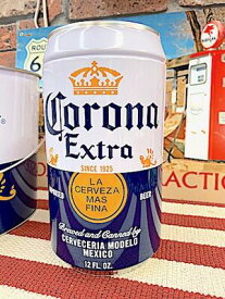 アメリカン雑貨 Corona 缶型 コインバンク 貯金箱 パブ バー グッズ 店舗 ガレージ ディスプレイ コロナビール