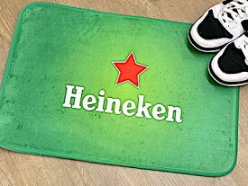 アメリカン雑貨 Heineken 玄関マット ハイネケン フロアマット カーペット ラグ キッチン バス パブ バーグッズ 店舗 ガレージ ディスプレイ BEER ビール